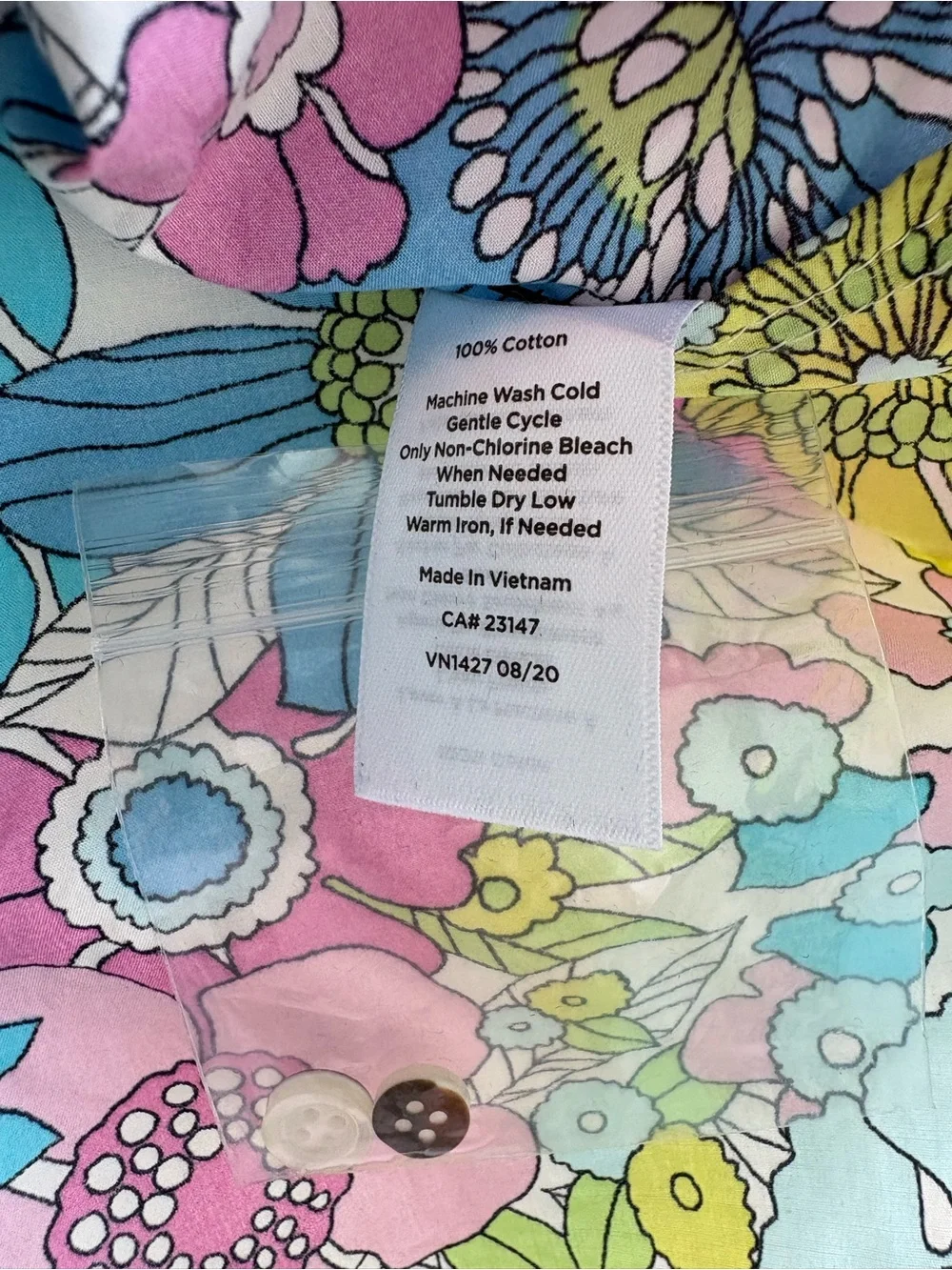 NWT Talbots Classic Cotton Layered Retro 70s Floral Hippie Multicolor Size Large